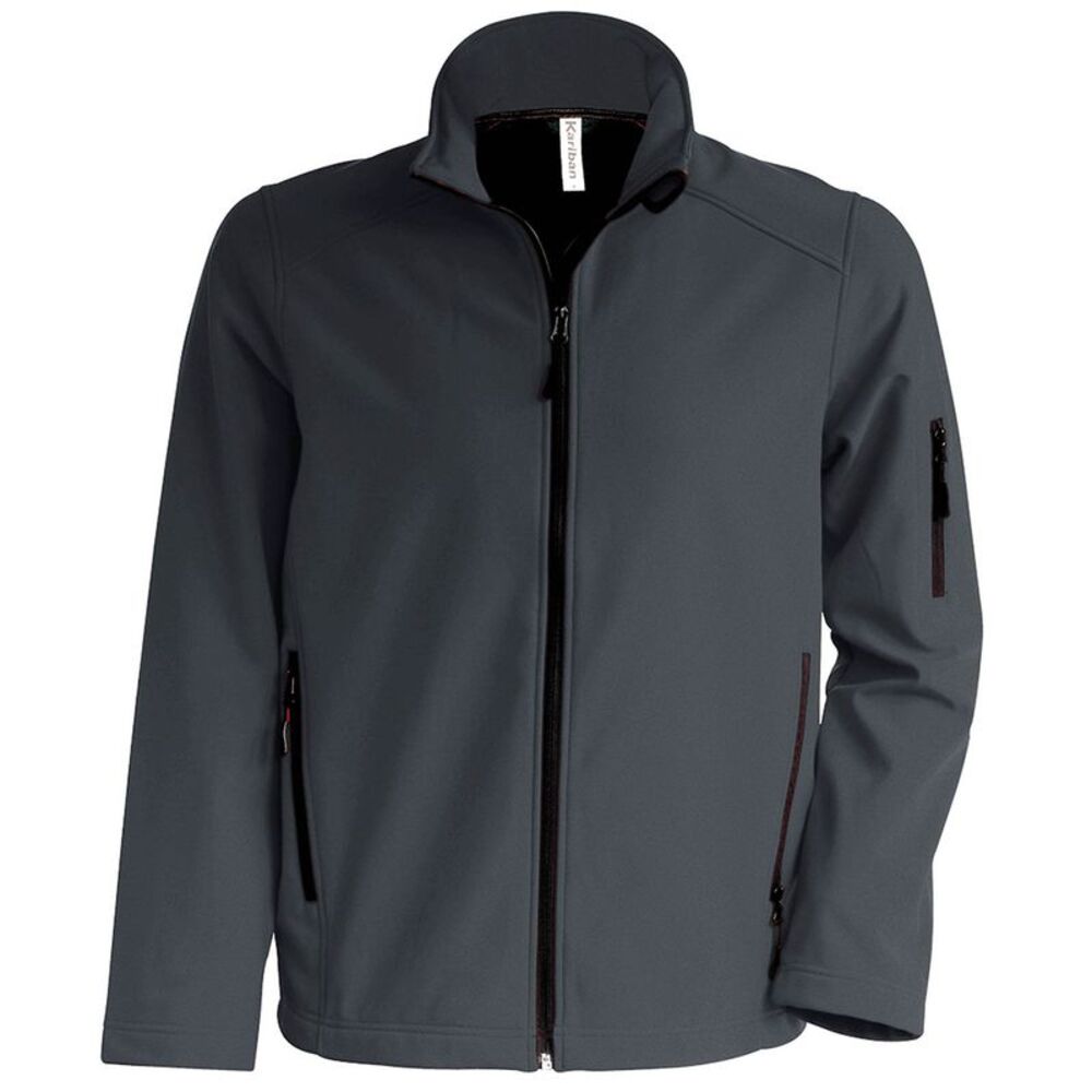 Kariban Mens Contemporary Softshell 3 Layer Performance Zip up Jacket Szs  / Tit